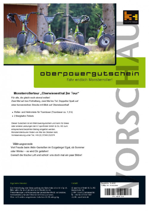 Monsterrollertour „Oberwiesenthal 2er“